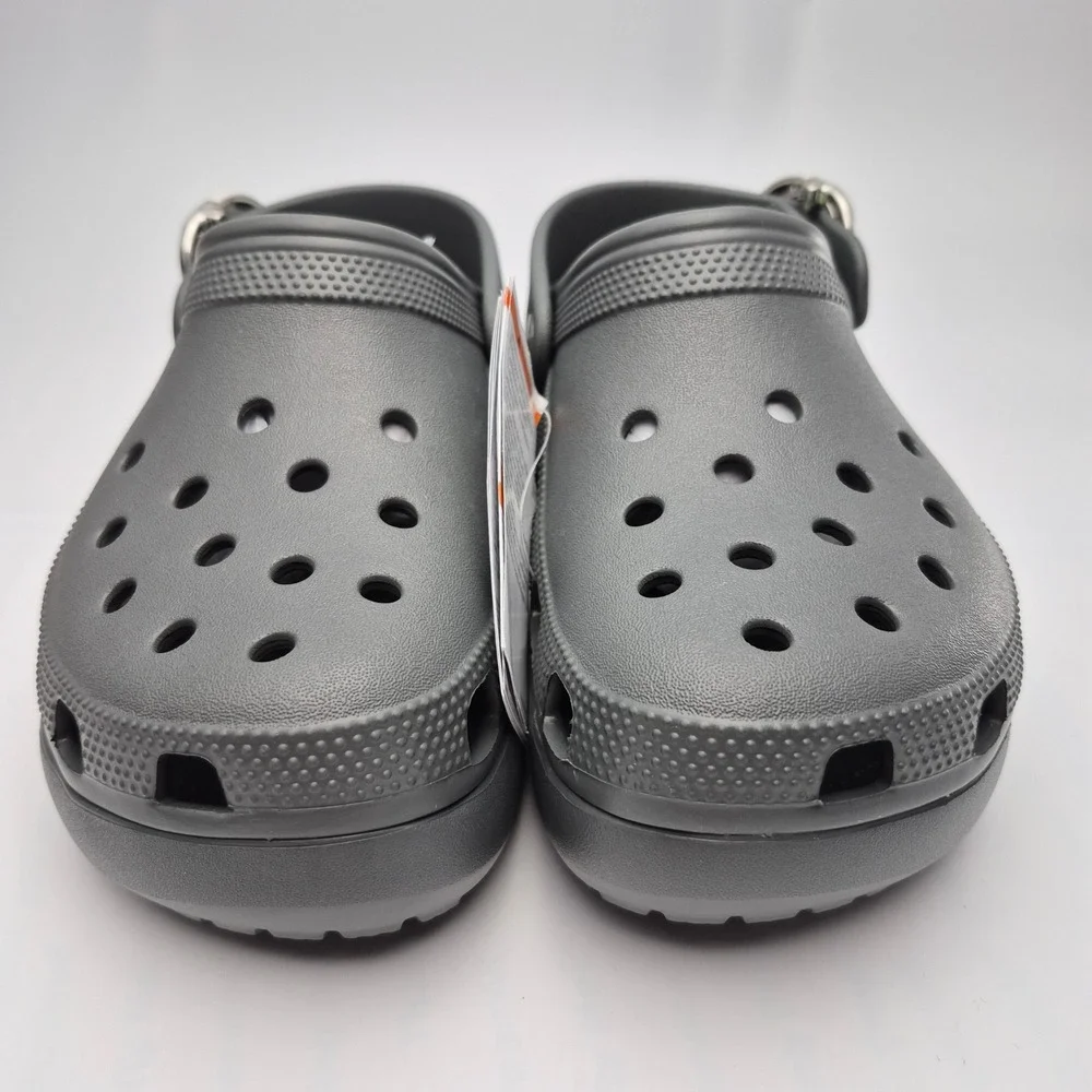 Crocs Classic Platform Dipped Buckle Clogs Women's Size 9 Shows Carbon Grey